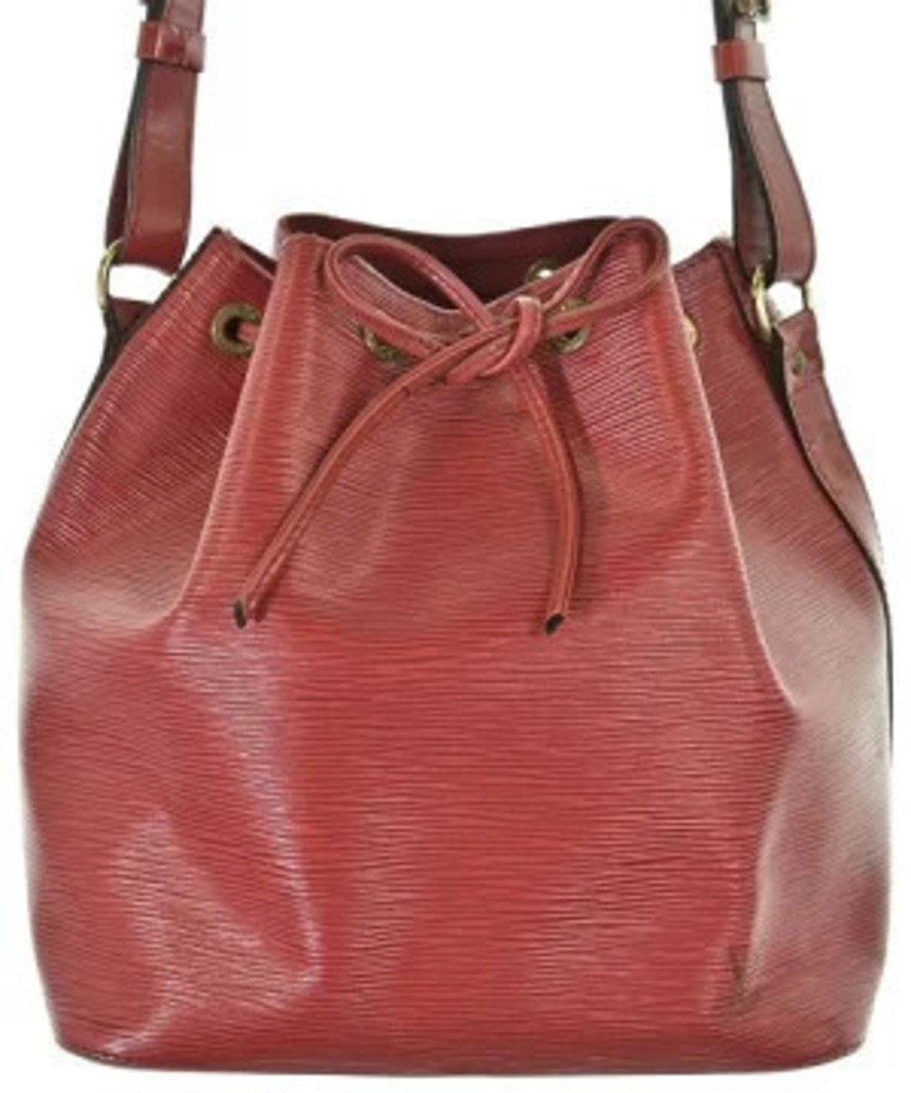 Louis Vuitton Shoulder Bag Leather Red